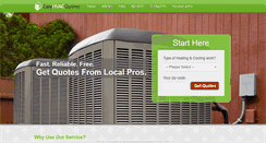 Desktop Screenshot of easyhvacquotes.com